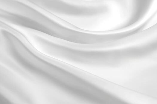 Soft white fabric draped elegantly on a neutral background photo