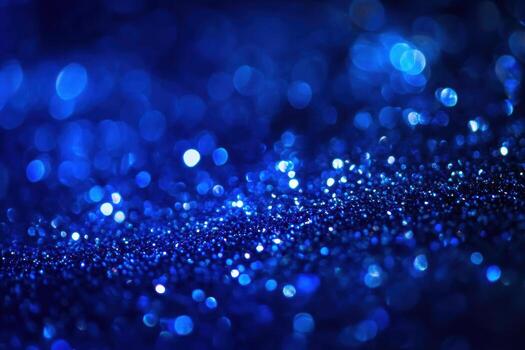 Blue glittering texture creating a vibrant visual effect in a close-up shot photo