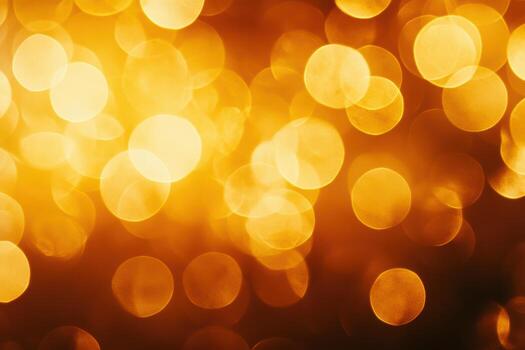 Warm gold bokeh lights create a festive atmosphere at night event photo