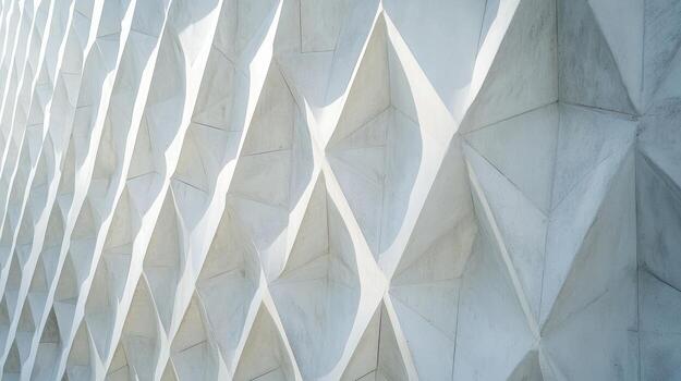 geométrico textura de moderno arquitectónico pared con angular patrones y oscuridad foto