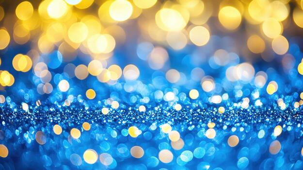Colorful bokeh lights creating an enchanting atmosphere at a festive event photo