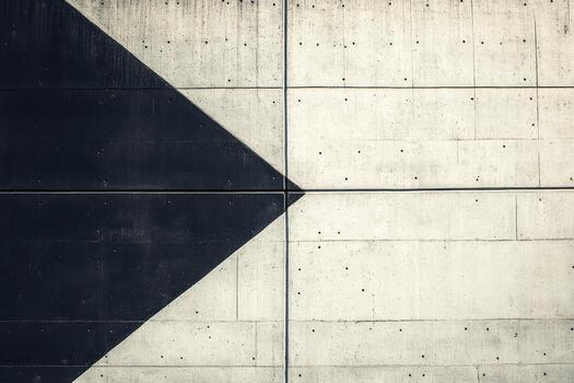 Abstract geometric design on concrete wall in urban setting photo