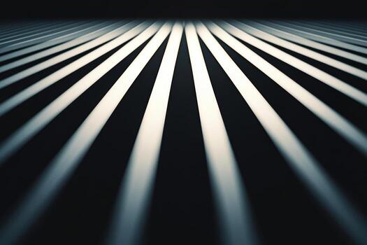 Striking pattern of light and shadow on a flat surface creates visual depth photo