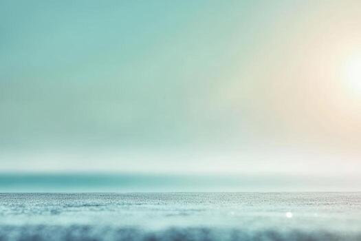 Tranquil sunrise over calm waters creating a serene atmosphere photo