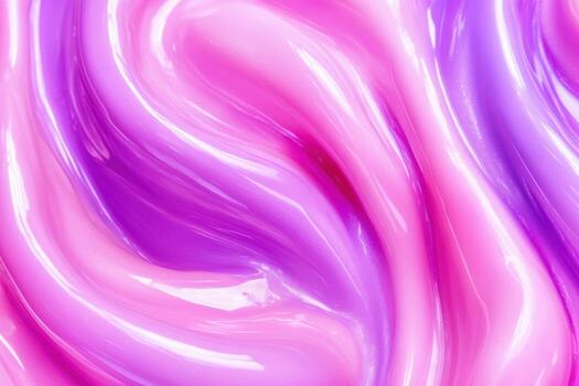 Swirling patterns of vibrant pink and purple during artistic creation photo