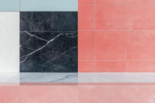 Modern geometric patterns in minimalist architectural design layout photo