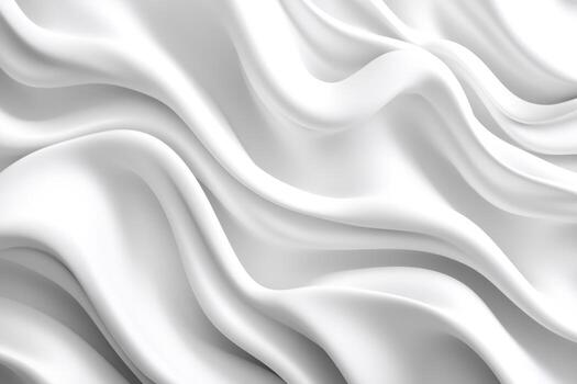 Soft white fabric flows in gentle waves creating a soothing texture photo