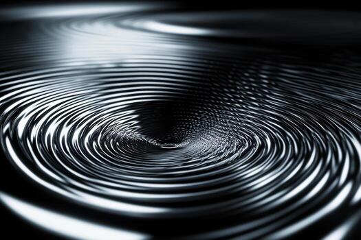 Ripples of water creating mesmerizing patterns in dark setting photo