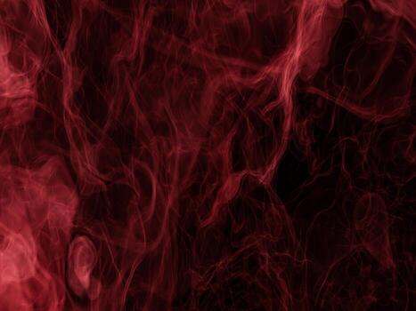 Abstract red smoke with smooth curves and dynamic motion, adding a sense of drama and depth. photo