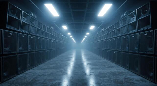 Infinite speaker array audio power sound system photo