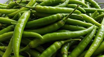 verde chile pimienta montón vegetal ingrediente foto