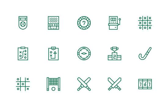 15 íconos para perder en regular línea formato esencial icono conjunto para equipos vector