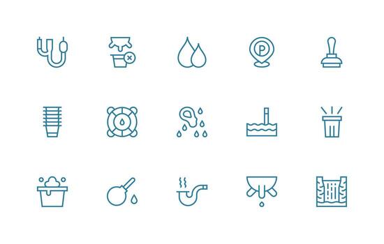 15 Overflow Icons in Regular Line Aesthetic Compact Icon Pack vector