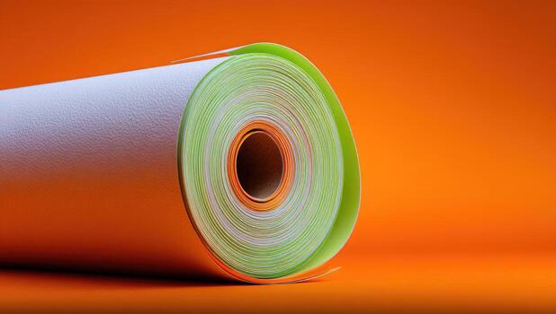 A roll of paper photo