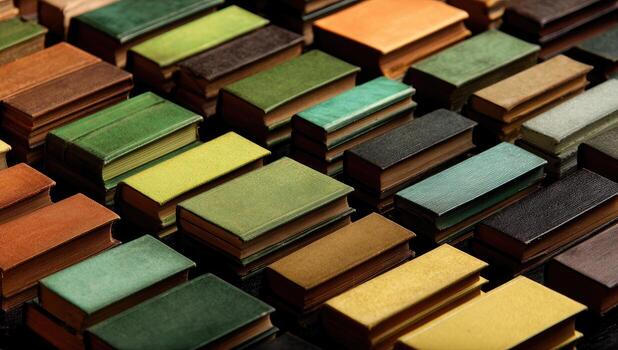 A large pile of colorful wooden blocks photo