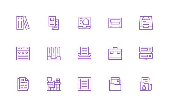 archivos incluso 15 regular línea ilustraciones alta resolución íconos para ninguna plataforma vector