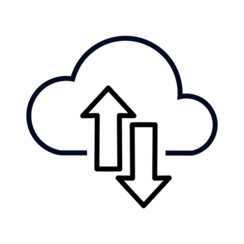nube dati trasferimento caricamento e scaricamento File nel il digitale Rete png