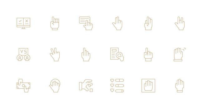 Choose including 18 Minimal Line Illustrations Neatly Designed Icons for Web Platforms vector