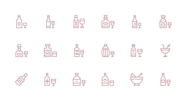 espíritu icono conjunto con 18 mínimo línea gráficos bien estructurado íconos para creativo utilizar vector