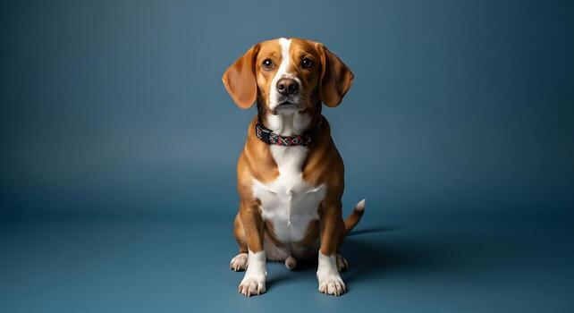 Dog Captured in Simple Minimalist Pet Photography Composition photo