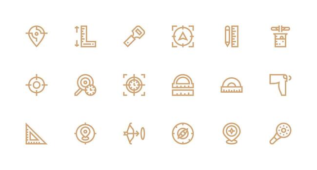 18 Strong Stroke Line Designs for Precise Icons Icons Built for Visual Consistency Pack vector