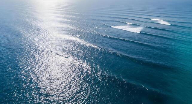 Aerial View Of Blue Ocean With Clear Horizon.jpeg photo