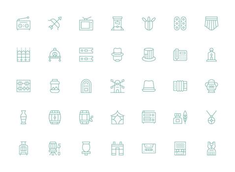 ligero línea íconos desde Clásico conjunto con 35 vectores esencial icono conjunto para equipos