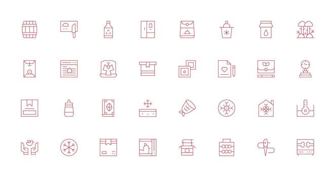 Preservation featuring 32 Icons in Thin Line Design Neatly Designed Icons for Web Platforms vector