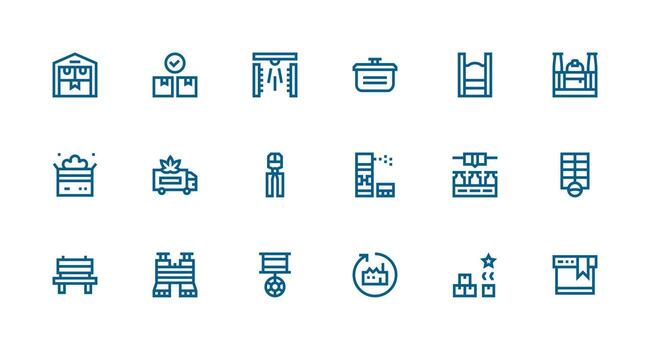 18 Icons for Logistic in Strong Stroke Line Format Versatile Icon Collection for Designers vector
