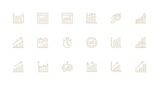 18 Minimal Line Vectors for Increasing Theme Interface Icons for Daily Use
