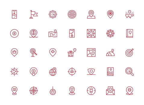 regular limpiar línea íconos desde determinar con precisión conjunto con 35 vectores ui y ux enfocado icono colección