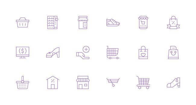 comprar icono conjunto con 18 mínimo línea gráficos icono conjunto para proyectos vector