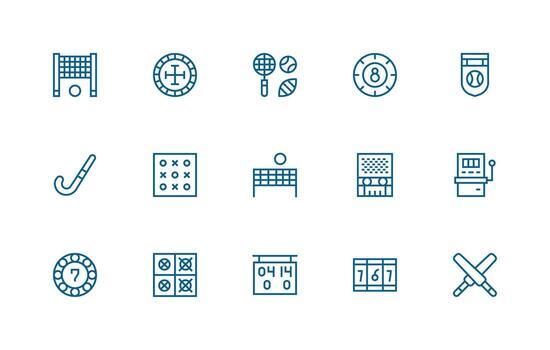 Lose Set with 15 Regular Line Icons Basic Icon Series vector