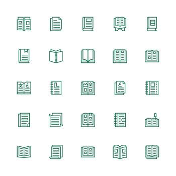 25 medio carrera contorno estilo íconos desde paginas colección usuario interfaz íconos para digital productos vector