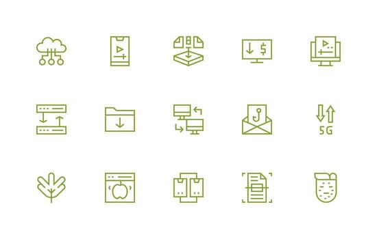 regular línea íconos desde descargar conjunto con 15 vectores versátil icono colección para diseñadores