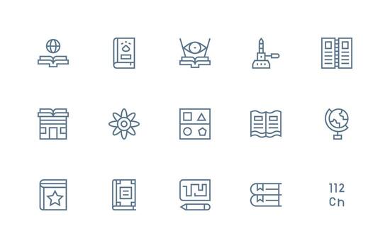 Educational including 15 Regular Line Illustrations Core Icon Collection for Daily Tasks vector