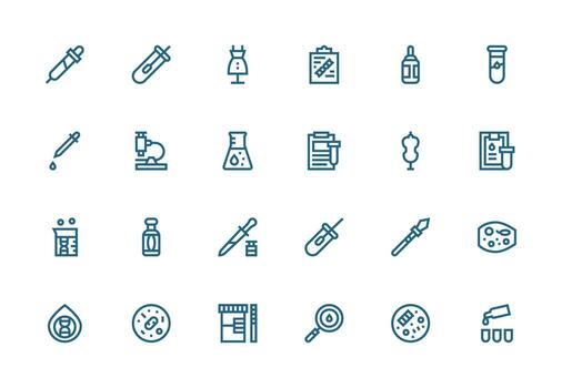 muestra visual paquete conteniendo 24 grueso línea línea íconos de confianza íconos para todas interfaces vector