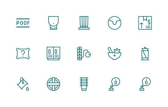 Empty Icon Set with 15 Regular Line Graphics Reliable Icons for All Interfaces vector