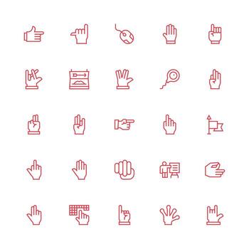 25 medio carrera contorno vectores para señalando tema íconos construido para visual consistencia paquete