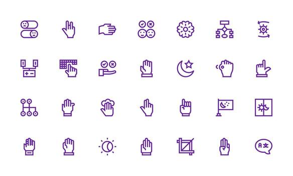 negrita línea íconos desde opción conjunto con 28 vectores multi-estilo icono colección