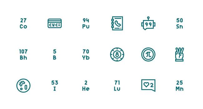 18 fuerte carrera línea diseños para número íconos escalable íconos para todas temas vector