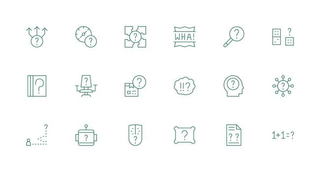 Unknown featuring 18 Icons in Minimal Line Design Multi-Purpose Icon Pack for Templates vector