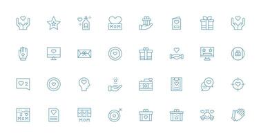 32 Thin Line Icons for Appreciation Graphics Digital Product Icons for Fast Delivery vector