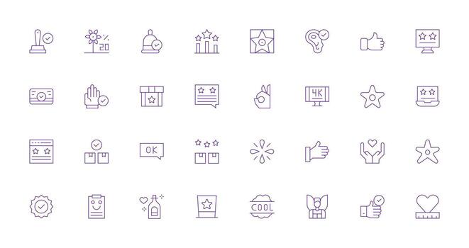 Thin Line Icons from Good Set with 32 Vectors Balanced Icon Set for Functional Design