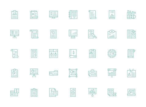35 ligero línea diseños para resumen íconos lleno icono biblioteca para ui diseñadores vector
