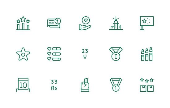 regular línea íconos desde clasificación conjunto con 15 vectores alta resolución íconos para ninguna plataforma