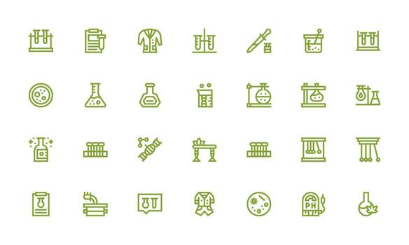 negrita línea íconos desde experimentar conjunto con 28 vectores web icono colección