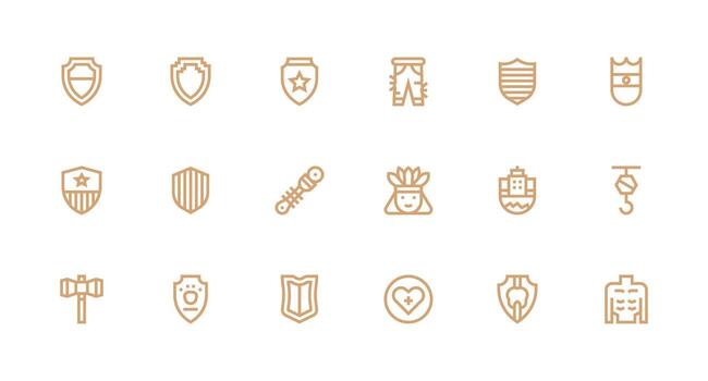 18 Icons for Strong in Strong Stroke Line Format Design Ready Icon Set for Teams vector