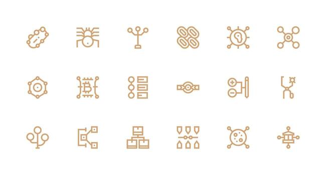 18 Strong Stroke Line Vectors for Node Theme Display Icon Pack