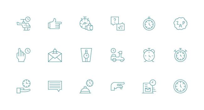 18 Icons for Prompt in Minimal Line Format Glyph Icon Series vector